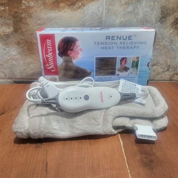 Sunbeam Neck Renue Tension Relief Heating Pad Heat Wrap - Picture 10 of 12